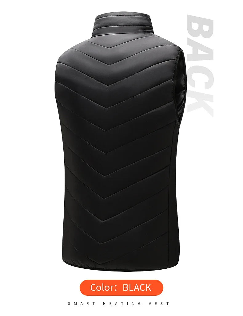 ThermoLayer Gear™ Graphene Heated Vest – 2 to 21 Zone Adjustable USB Heating Jacket for Men & Women